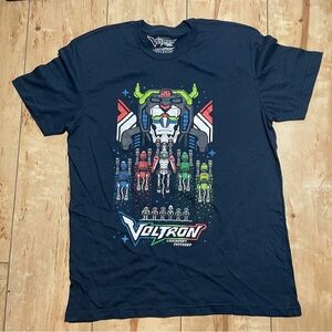 Loot Crate Exclusive Navy Blue Voltron Short Sleeve‎ Graphic Tee Men’s Size Med